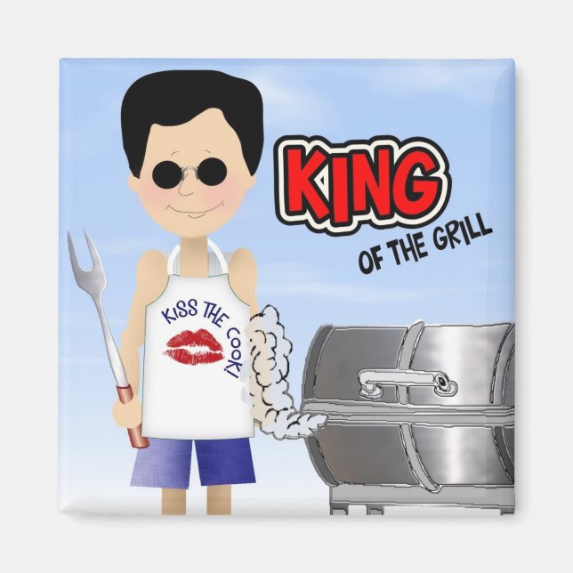 King of the Grill Magnet (Front)