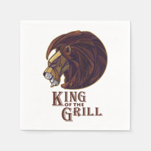 King of the Grill Napkin