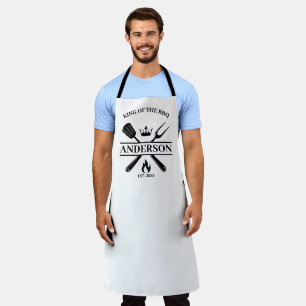  King of the Grill  Personalised BBQ Apron