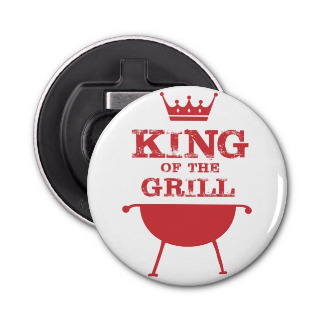 King Of The Grill, Red Bottle Opener (Front)