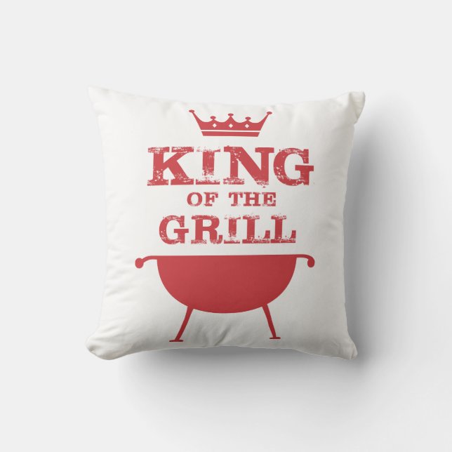 King Of The Grill, Red Cushion (Front)