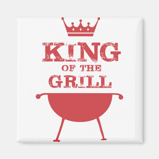 King Of The Grill, Red Magnet (Front)