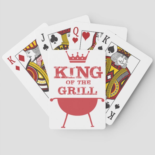 King Of The Grill, Red Playing Cards (Back)