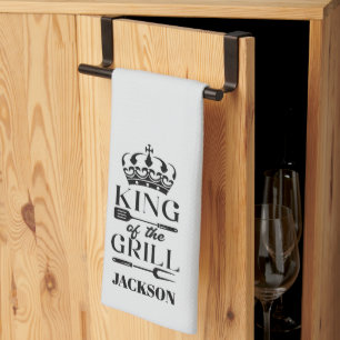 King of the Grill Tea Towel