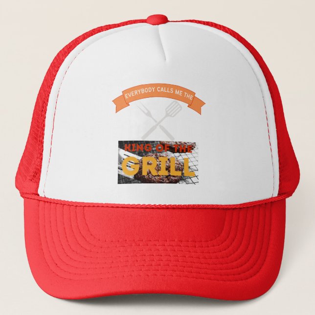 King Of The Grill Trucker Hat (Front)