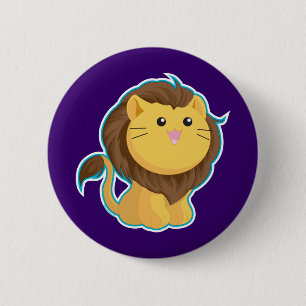 King of the Jungle 6 Cm Round Badge