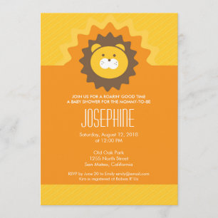 King of the Jungle Baby Shower Invitation