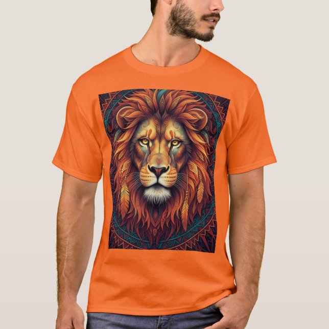 “King of the Jungle – Bold Lion T-Shirt” T-Shirt (Front)