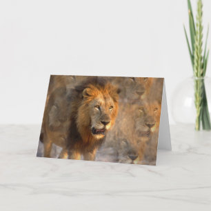King of the Jungle Greeting Card