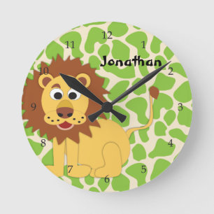 King of the Jungle/Lion Personalised Wall Clock