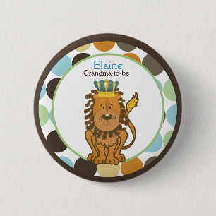KING OF THE JUNGLE NAME TAG Custom Button