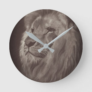 KING OF THE JUNGLE ROUND CLOCK