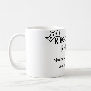King of the kitchen add name chef bakery cooking t coffee mug