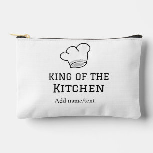 King of the kitchen chef cooking add name crown ha accessory pouch