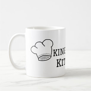 King of the kitchen chef cooking add name crown ha coffee mug