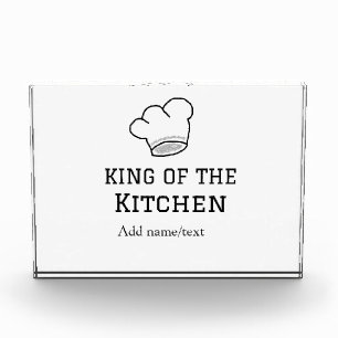 King of the kitchen chef cooking add name crown ha photo block