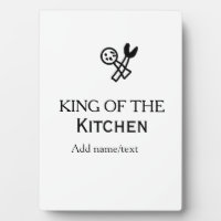 King of the kitchen chef cooking add name crown ha
