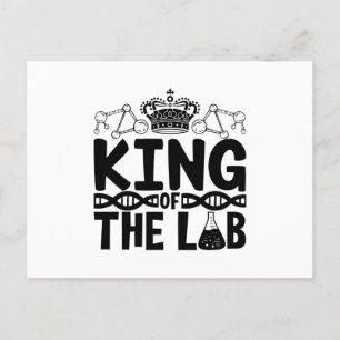 King Of The Lab Tech Science Laboratory Technician Postcard