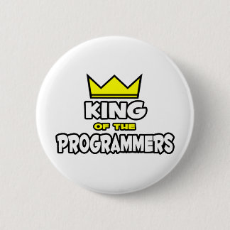 King of the Programmers 6 Cm Round Badge