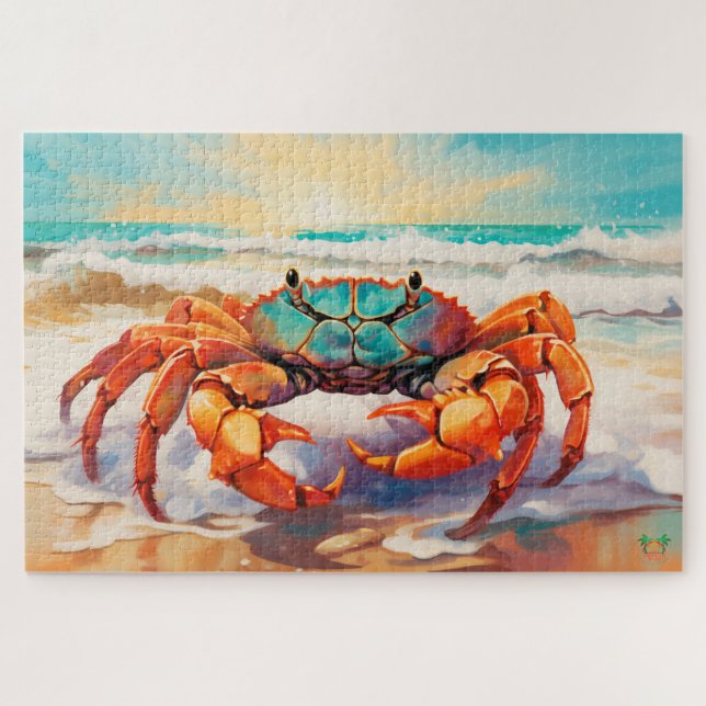 🐙King of the Shore: The Mighty Crab Jigsaw Puzzle (Horizontal)