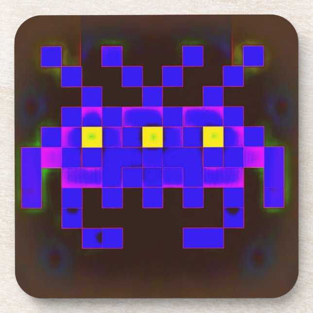 King of the Space Invasion (Version B) Coaster (Front)