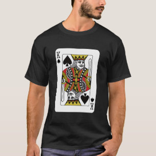 King Of The Spades Playing Card Poker T-Shirt