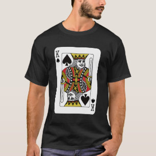 King Of The Spades Playing Card Poker T-Shirt