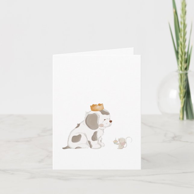 King of treats note card (Front)