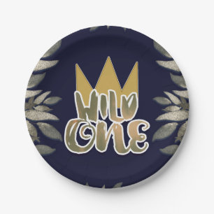 King of Wild Things ONE 1st Birthday Party Paper Plate