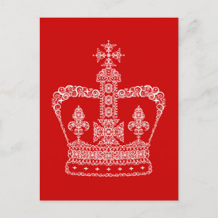 King or Queen Crown Postcard