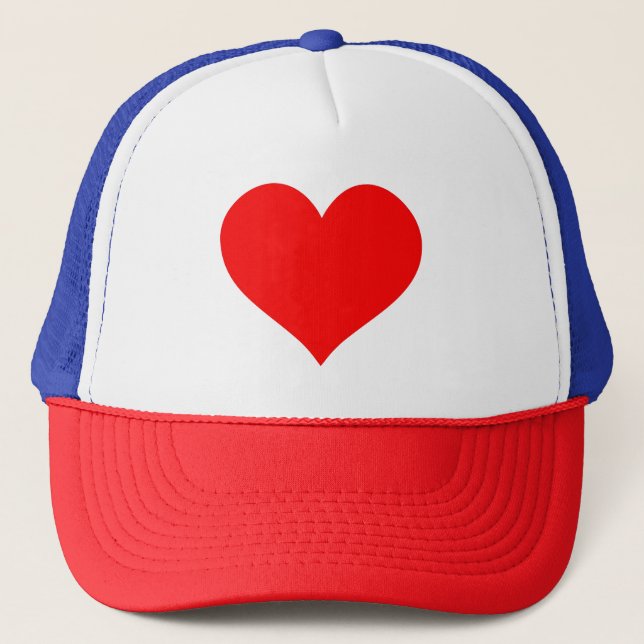 King or Queen of Hearts Trucker Hat (Front)