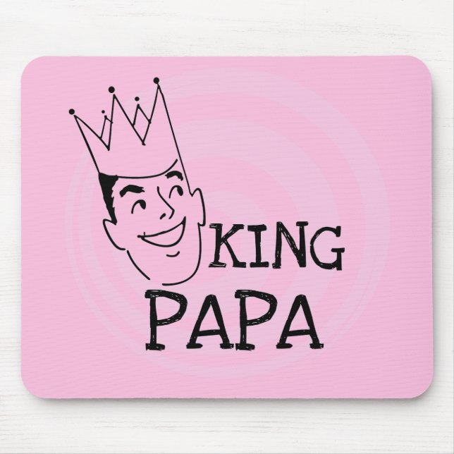 King Papa T-shirts and Gifts Mouse Pad (Front)