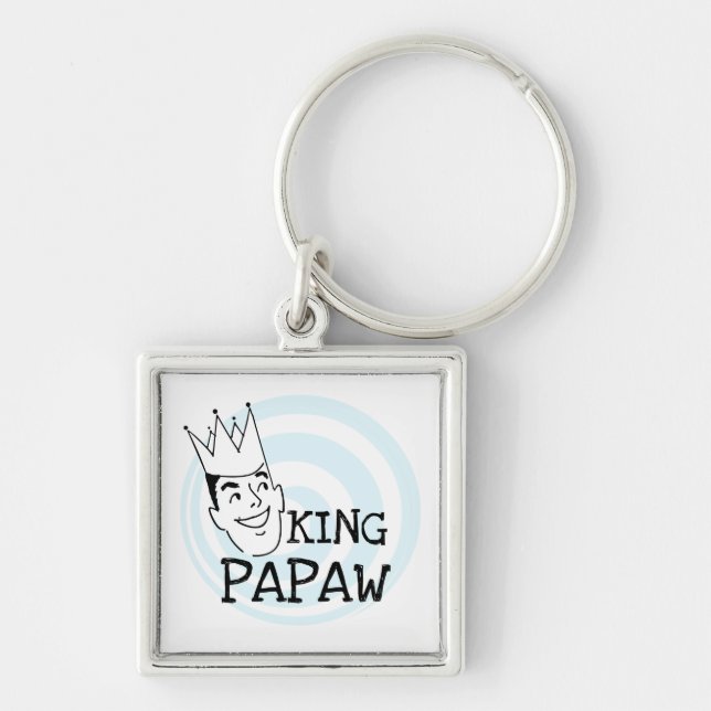 King Papaw T-shirts and Gifts Key Ring (Front)