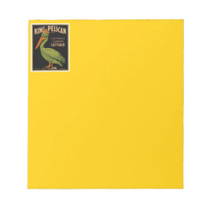 King Pelican Brand Lettuce Notepad