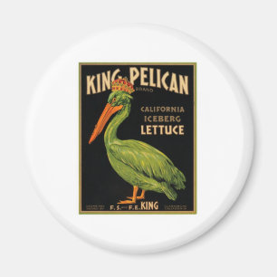 King Pelican Lettuce Magnet