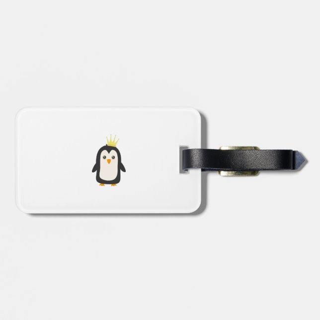 King Penguin Luggage Tag (Back Horizontal)