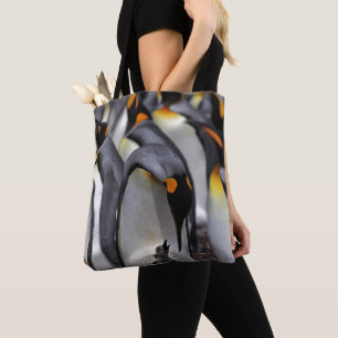 King Penguin with Chick Tote Bag