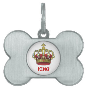 King Personalise Pet ID Tag