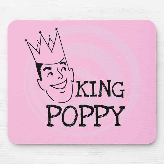 King Poppy T-shirts and Gifts Mouse Pad (Front)