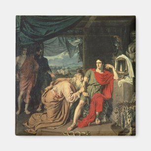 King Priam begging Achilles for return of Magnet