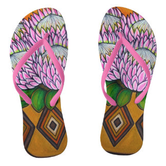King Protea Custom Adult, Slim Straps Jandals