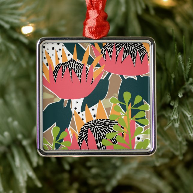 King Protea I Metal Tree Decoration (Tree)