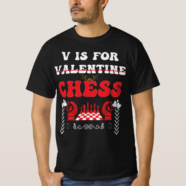 King/Queen of Hearts: Checkmate Your Way to Love T-Shirt (Front)