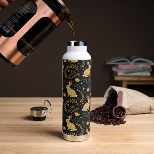 King & Queen of Hearts Rabbits Water Bottle
