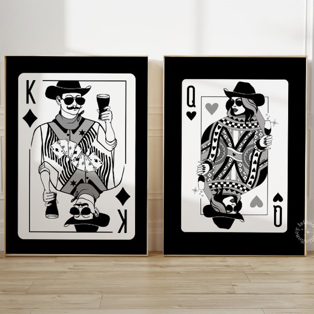 King & Queen of Hearts Wall Art Set  (Creator Uploaded)