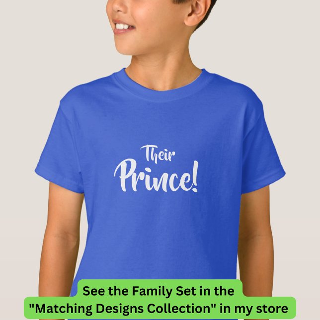 King Queen, Their Prince, Princess Matching Family T-Shirt (Creator Uploaded)