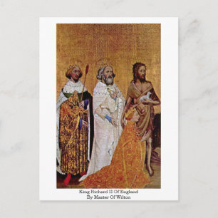 King Richard Ii Of England By Master Of Wilton Postcard