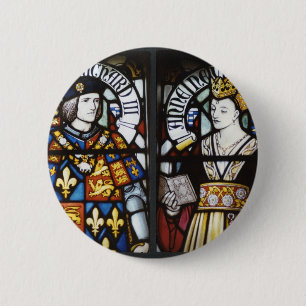 King Richard III and Queen Anne of England 6 Cm Round Badge