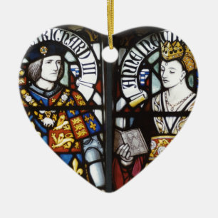 King Richard III and Queen Anne of England Ceramic Tree Decoration