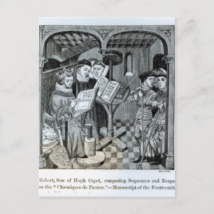 King Robert II  son of Hugh Capet Postcard